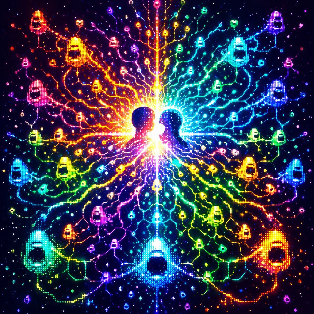 Two mirrors facing each other, with each reflection sharper than the last — creating an infinite corridor that gets more detailed with each recursion.